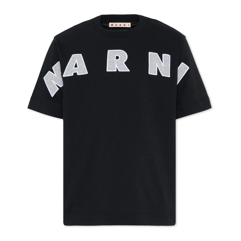 Marni Mannelijk Zwart T-Shirt Met Korte Mouwen