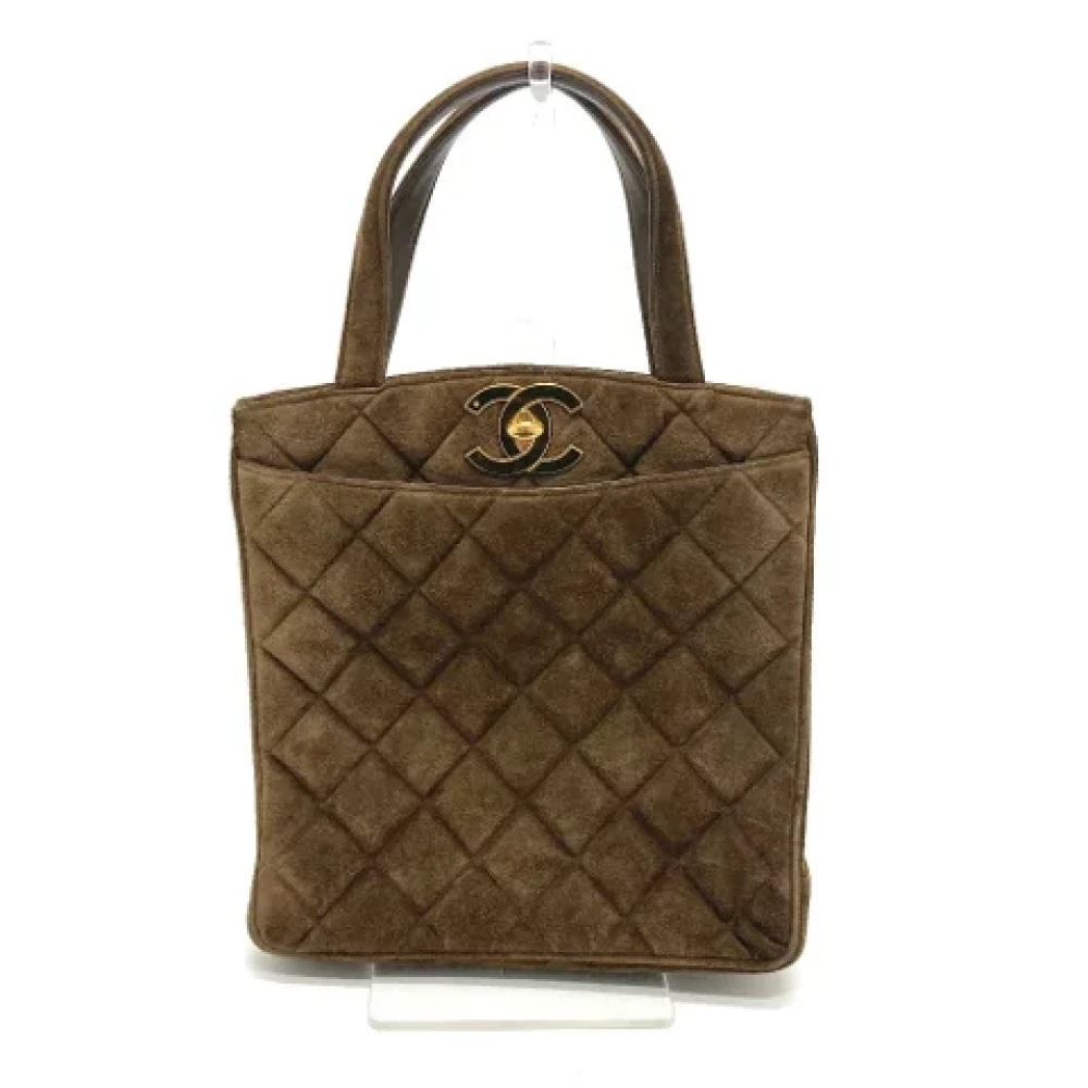 Chanel Vintage Pre-owned Fabric chanel-bags Brown Dames