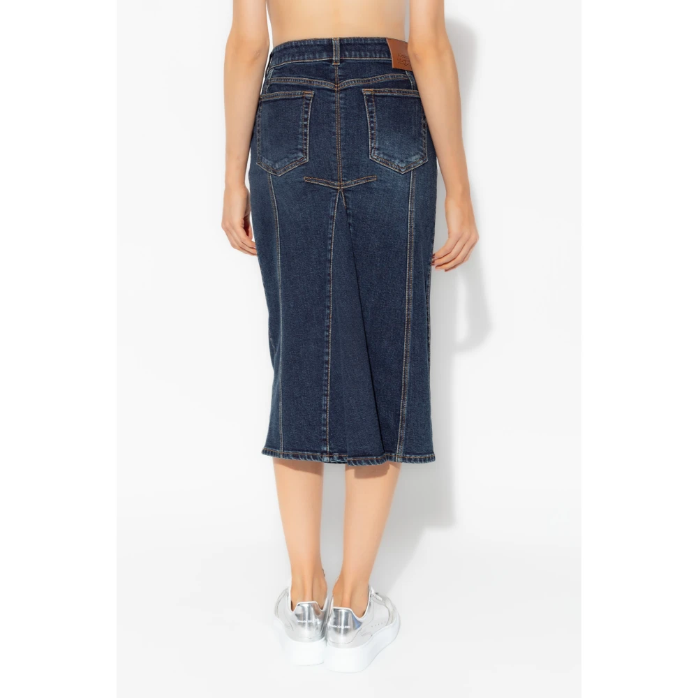 alexander mcqueen Denim Rok Blue Dames