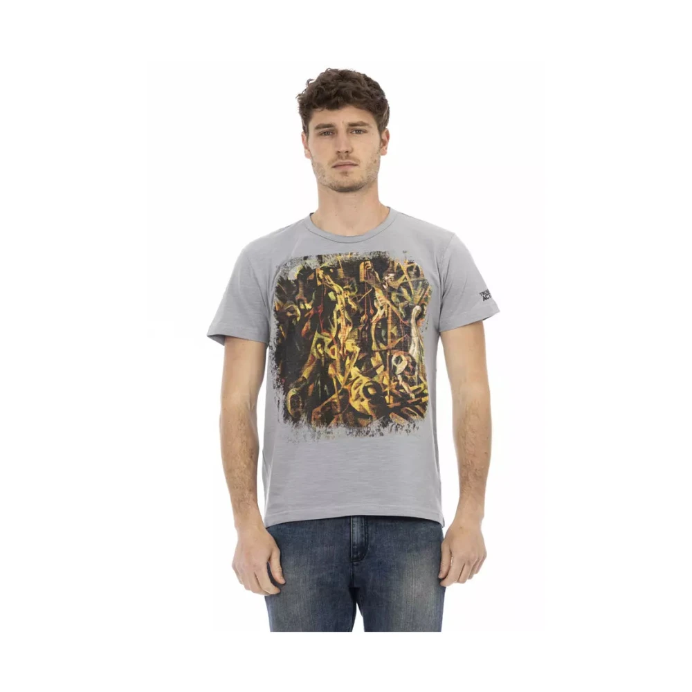 Trussardi Men's Gray T-Shirts, Xl, Action Cotton T-Shirt
