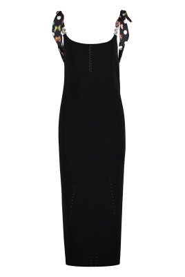 knitted-dress-with-metallic-details-and-silk-inserts
