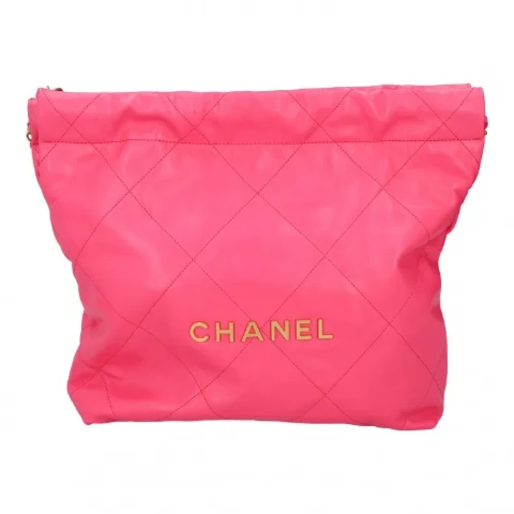 Chanel Vintage Pre-owned Leather chanel-bags Pink Dames