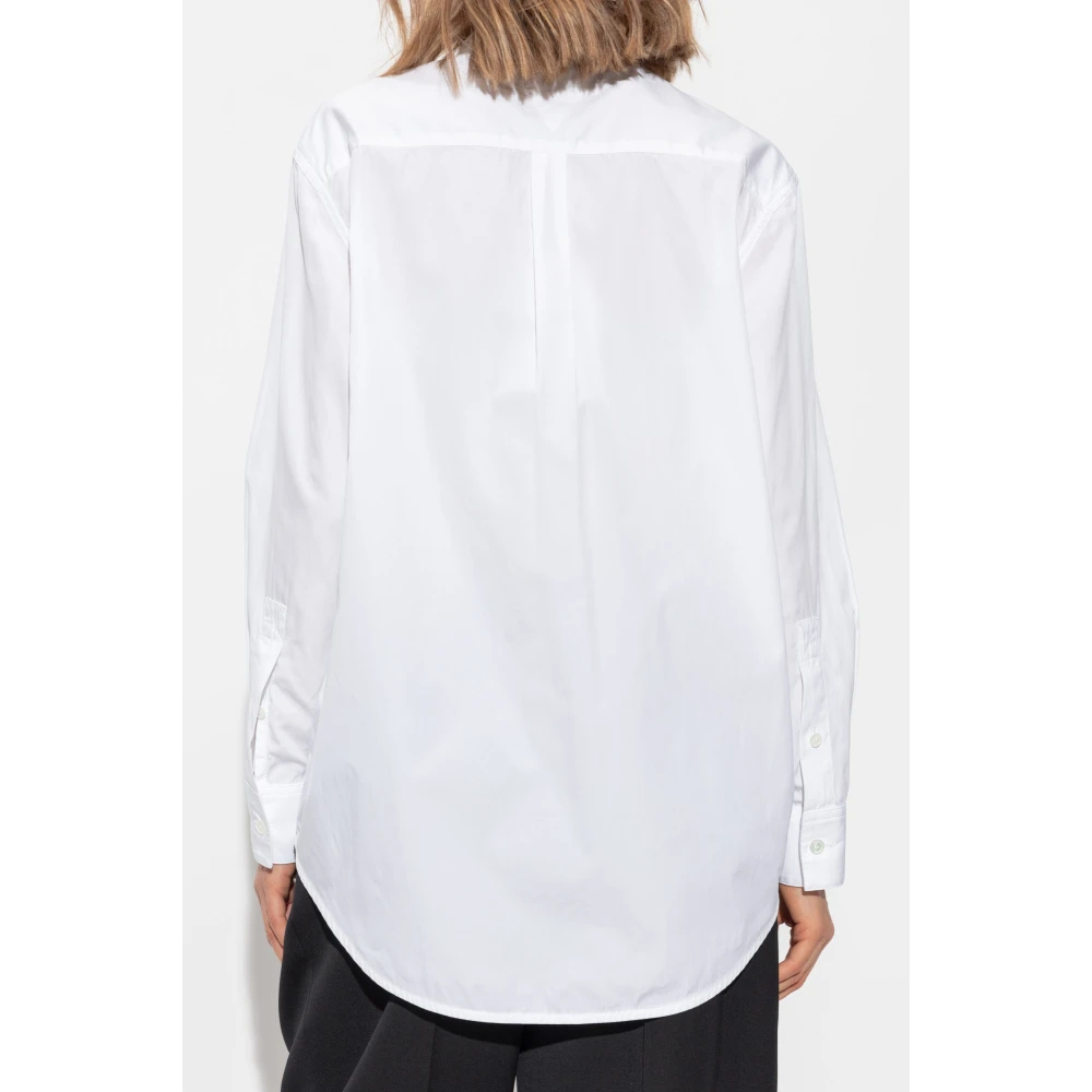 Bottega Veneta Gerimpeld Shirt White Dames