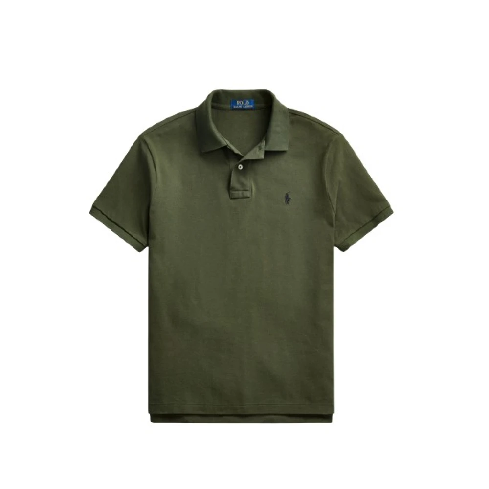 Polo Ralph Lauren Slim Fit Piqué Katoenen Polo Shirt Green Heren
