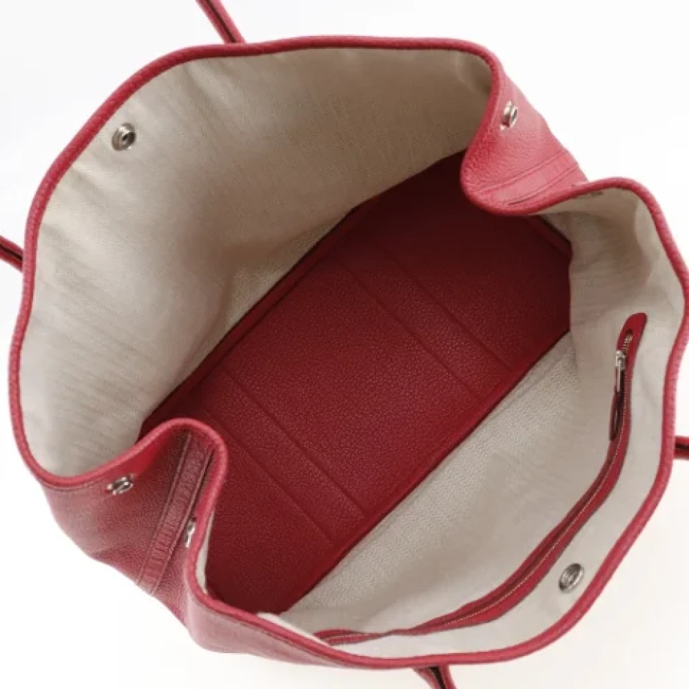 Hermès Vintage Pre-owned Leather handbags Red Dames