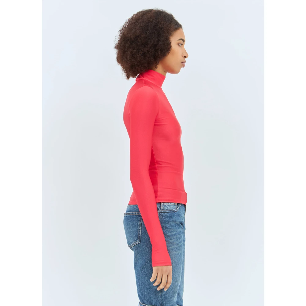 Coperni Top met hoge hals en logo Red Dames