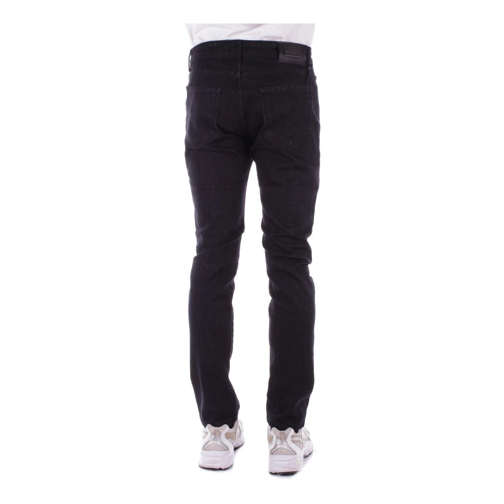 Costume National Zwarte Jeans met Logo Black Heren