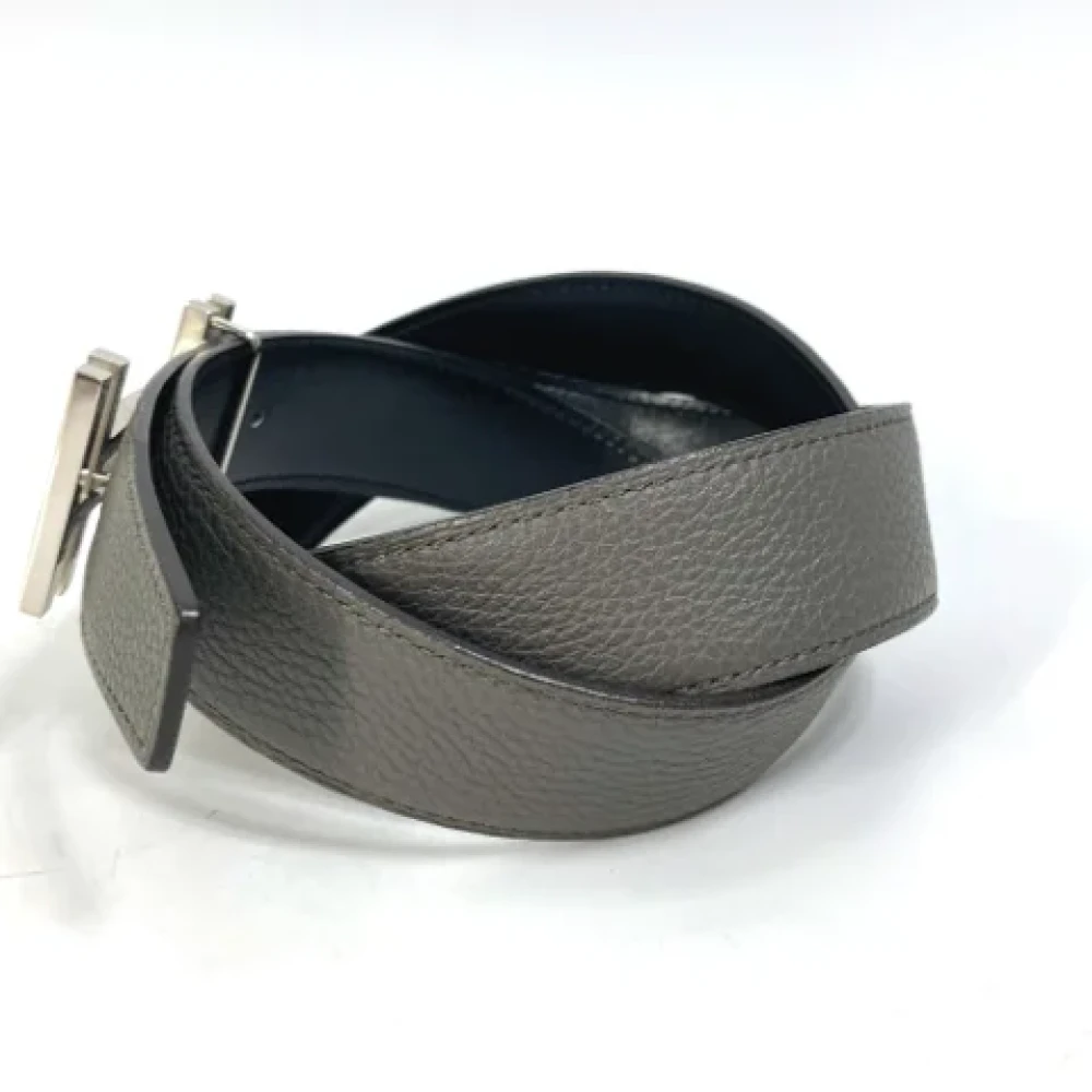 Hermès Vintage Pre-owned Leather belts Gray Dames