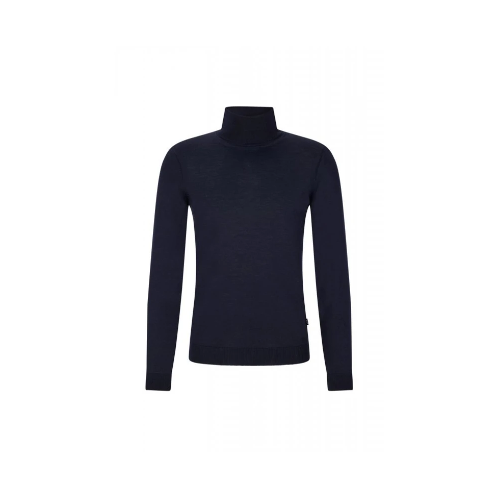 Hugo Men's Blue Musso-P Turtleneck Jumper - Turtlenecks - Xl - Knitwear