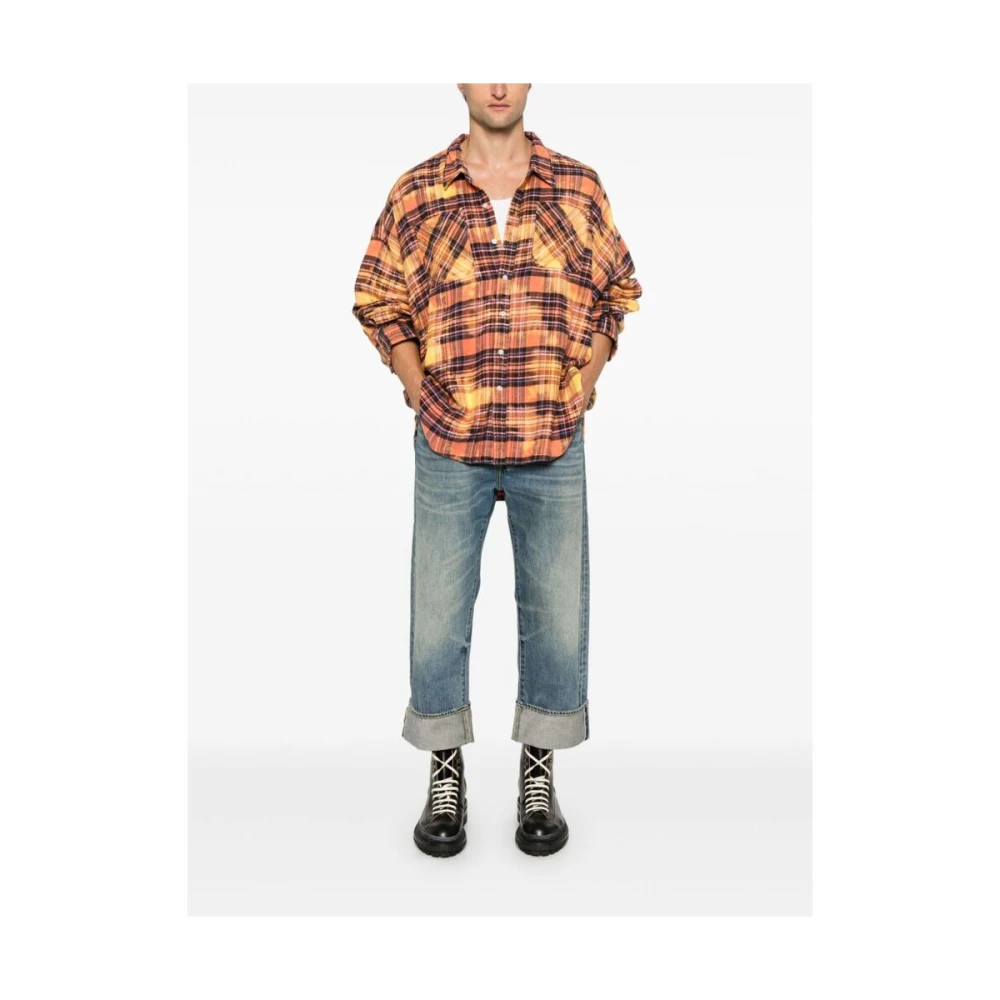 R13 Blauwe stonewashed denim jeans Blue Heren