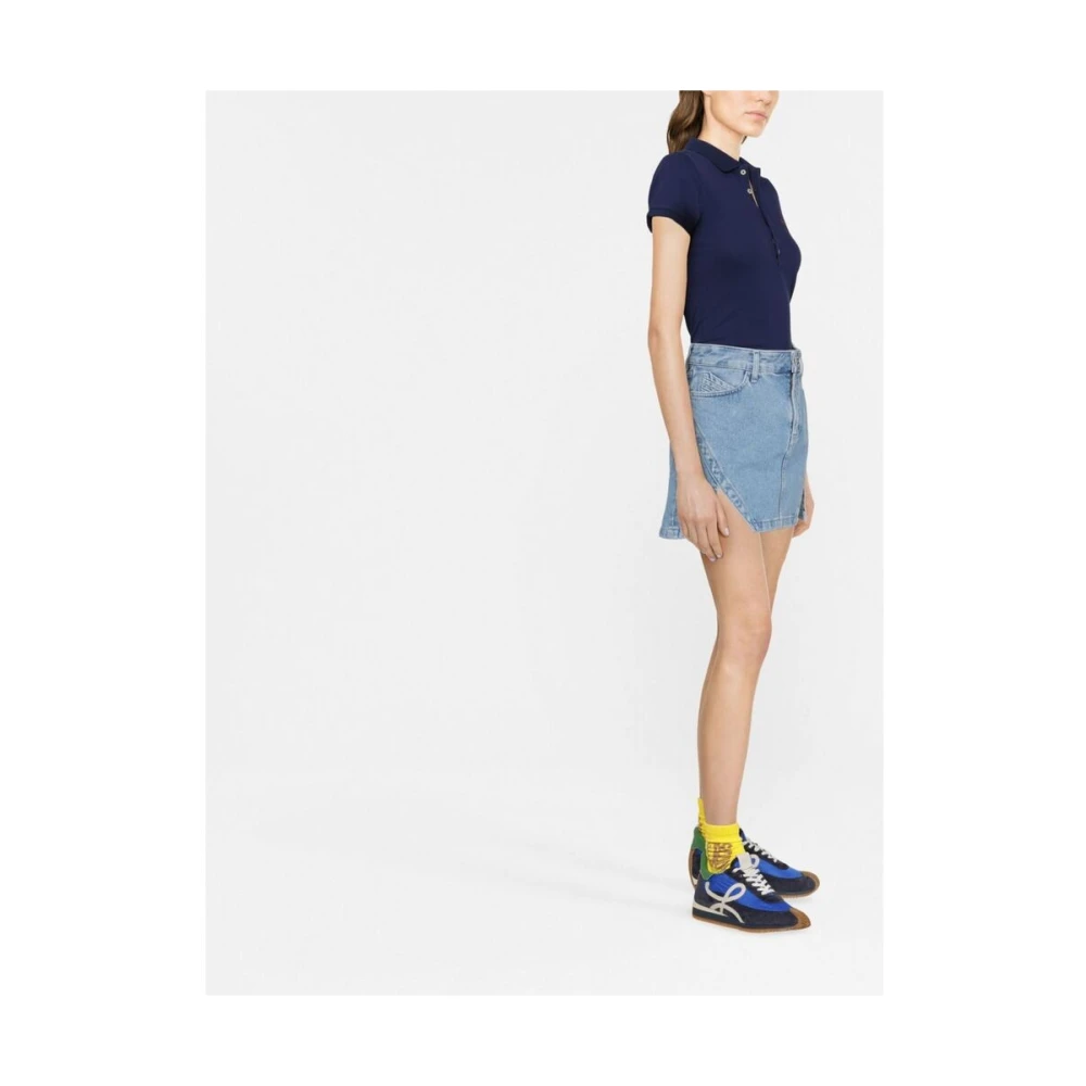 Ralph Lauren Julie Polo Shirt met Logo-borduursel Blue Dames