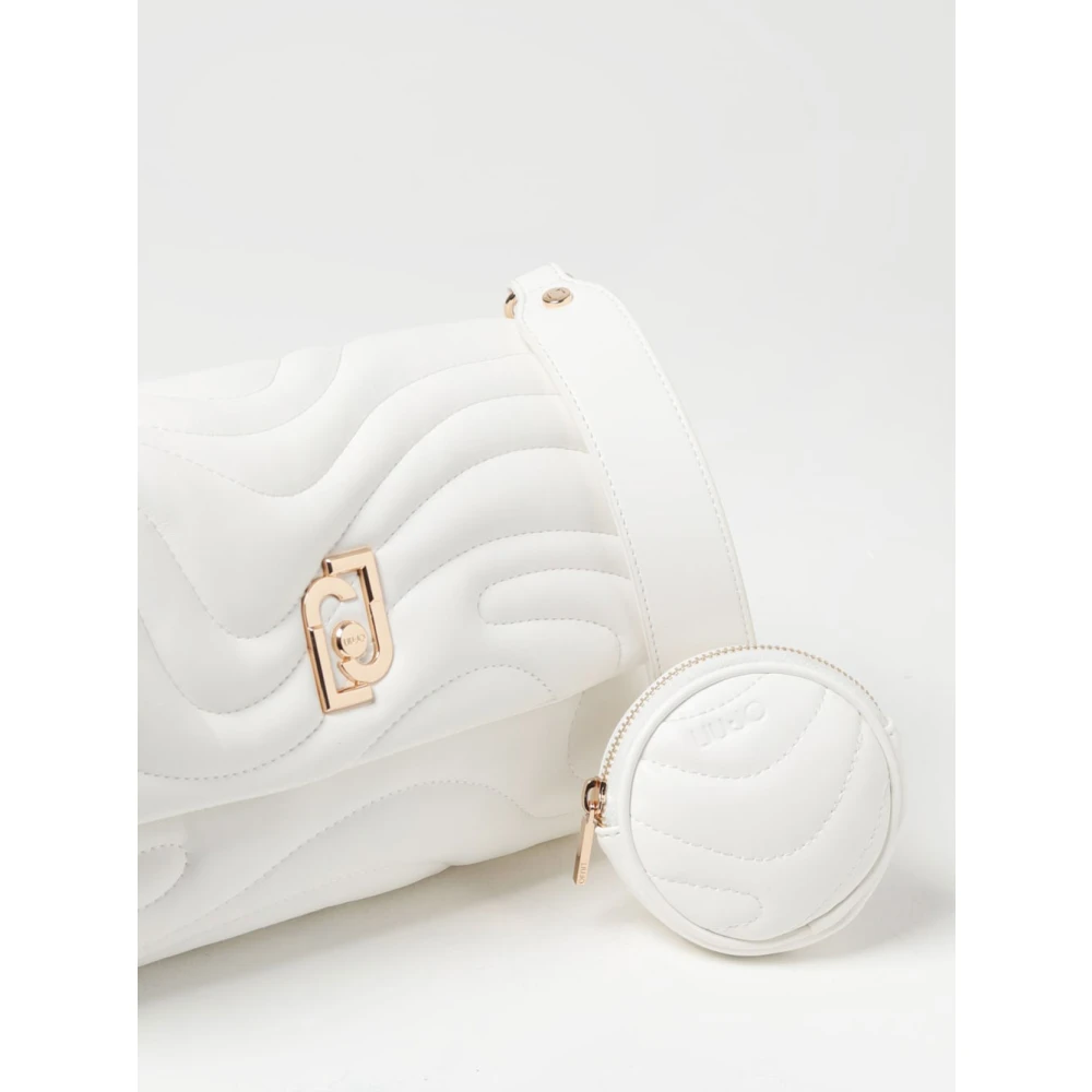 Liu Jo Gewatteerde Schoudertas Off White Beige Dames