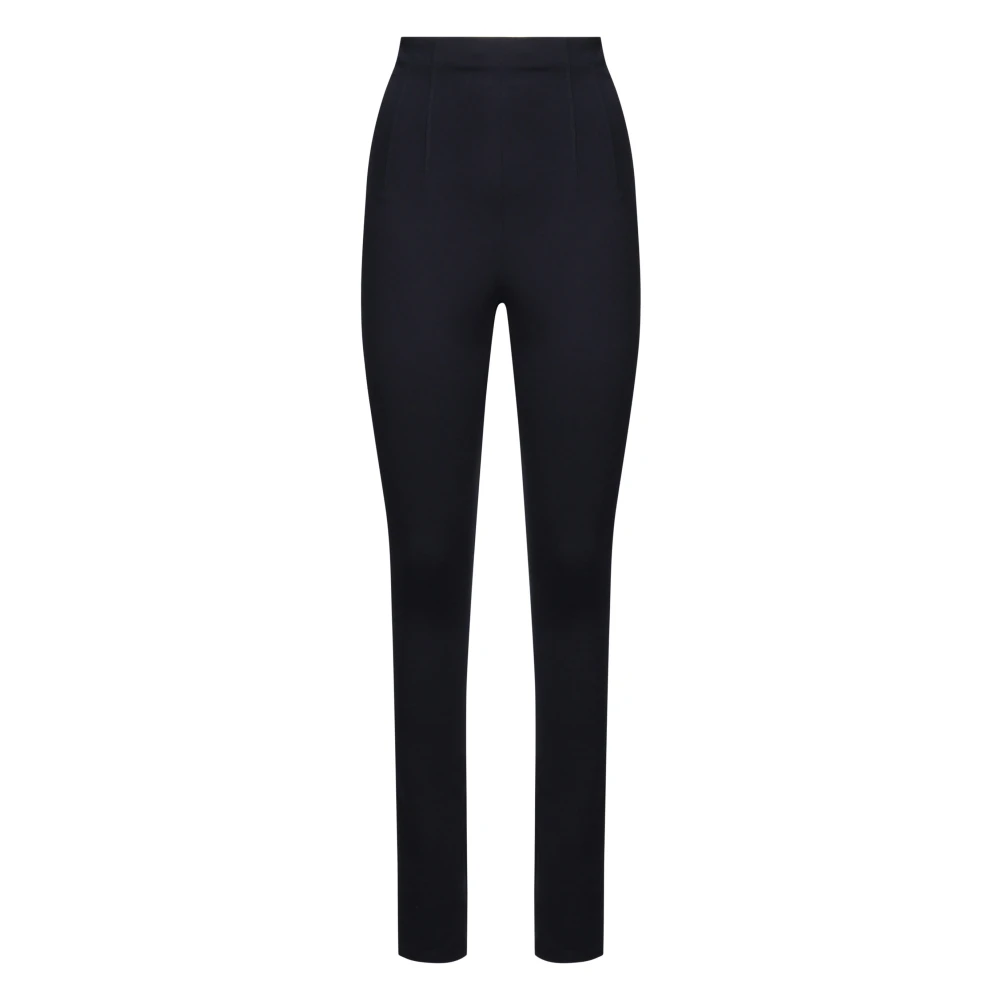 Andamane Blauwe Jersey Broek met Ritsen Blue Dames