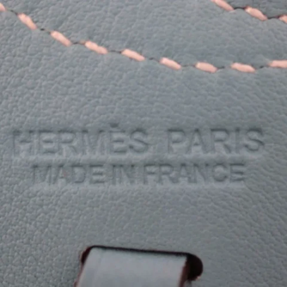 Hermès Vintage Pre-owned Leather key-holders Blue Dames