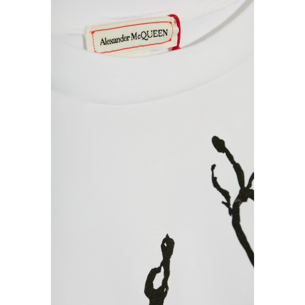 alexander mcqueen Oversized T-shirt White Dames