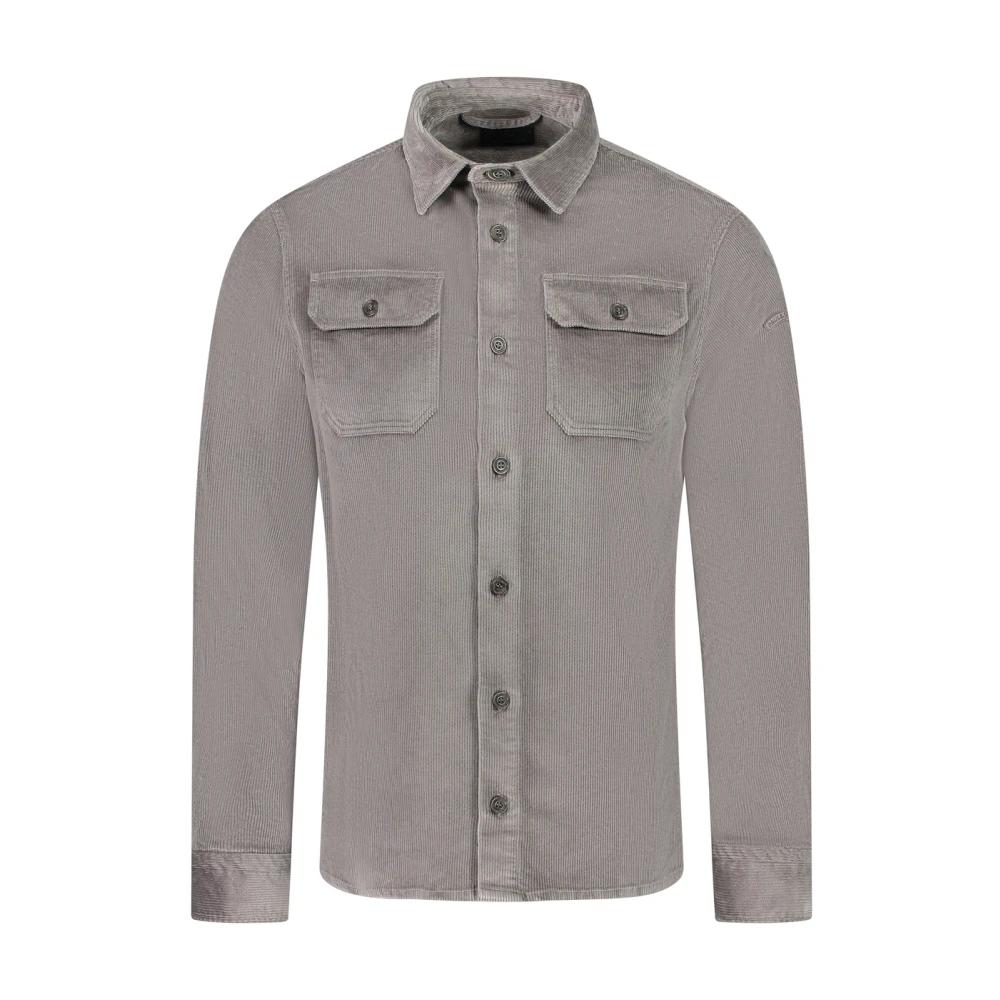 PAUL & SHARK Grijze Katoenmix Regular Fit Jas Gray Heren