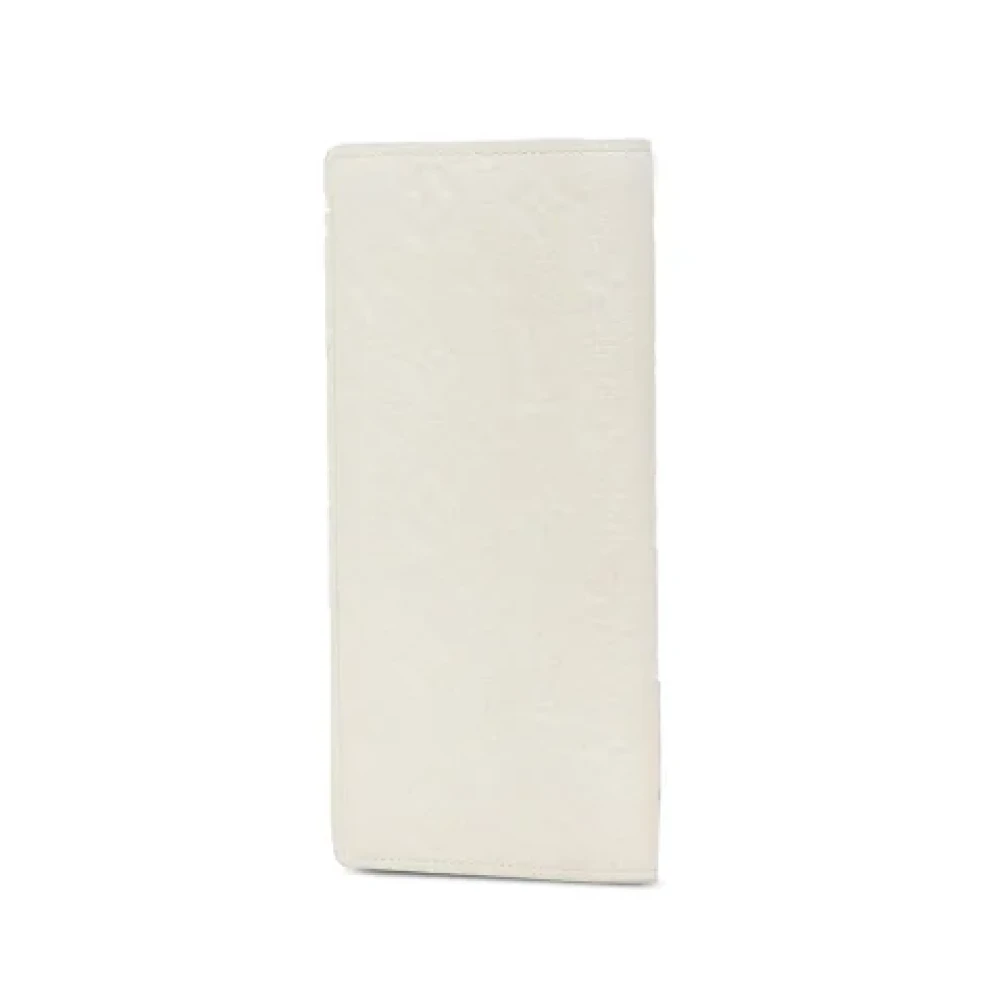 Louis Vuitton Vintage Pre-owned Leather wallets White Dames