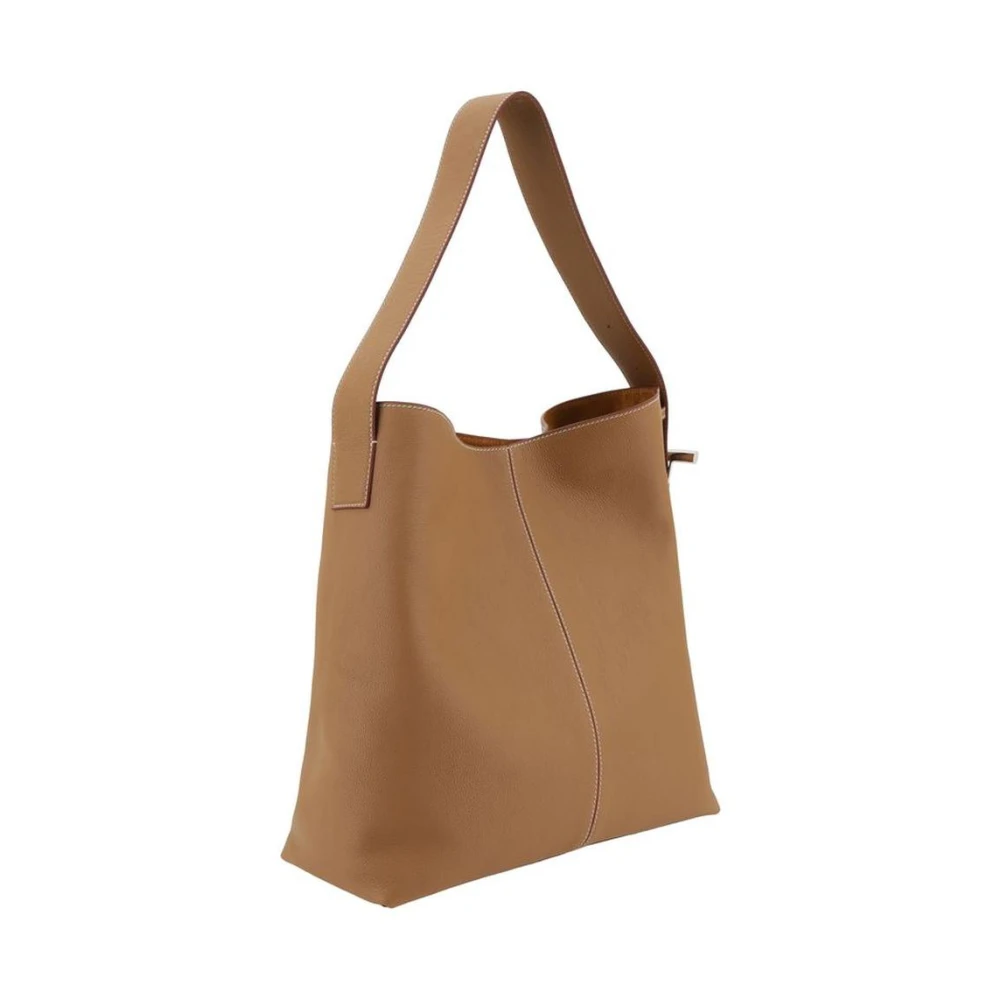 alexander mcqueen Leren Tote Schoudertas Beige Dames