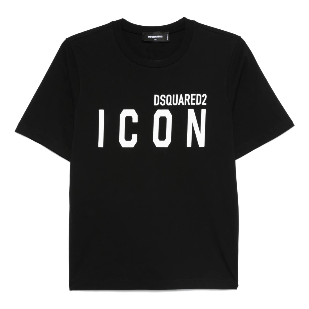 Dsquared2 Zwarte T-shirt voor mannen Black Dames