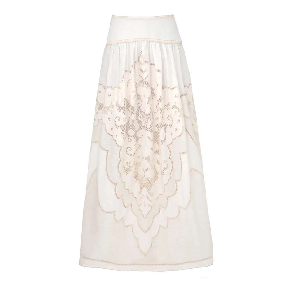 Zimmermann Women's Beige Daylight Maxi Skirt