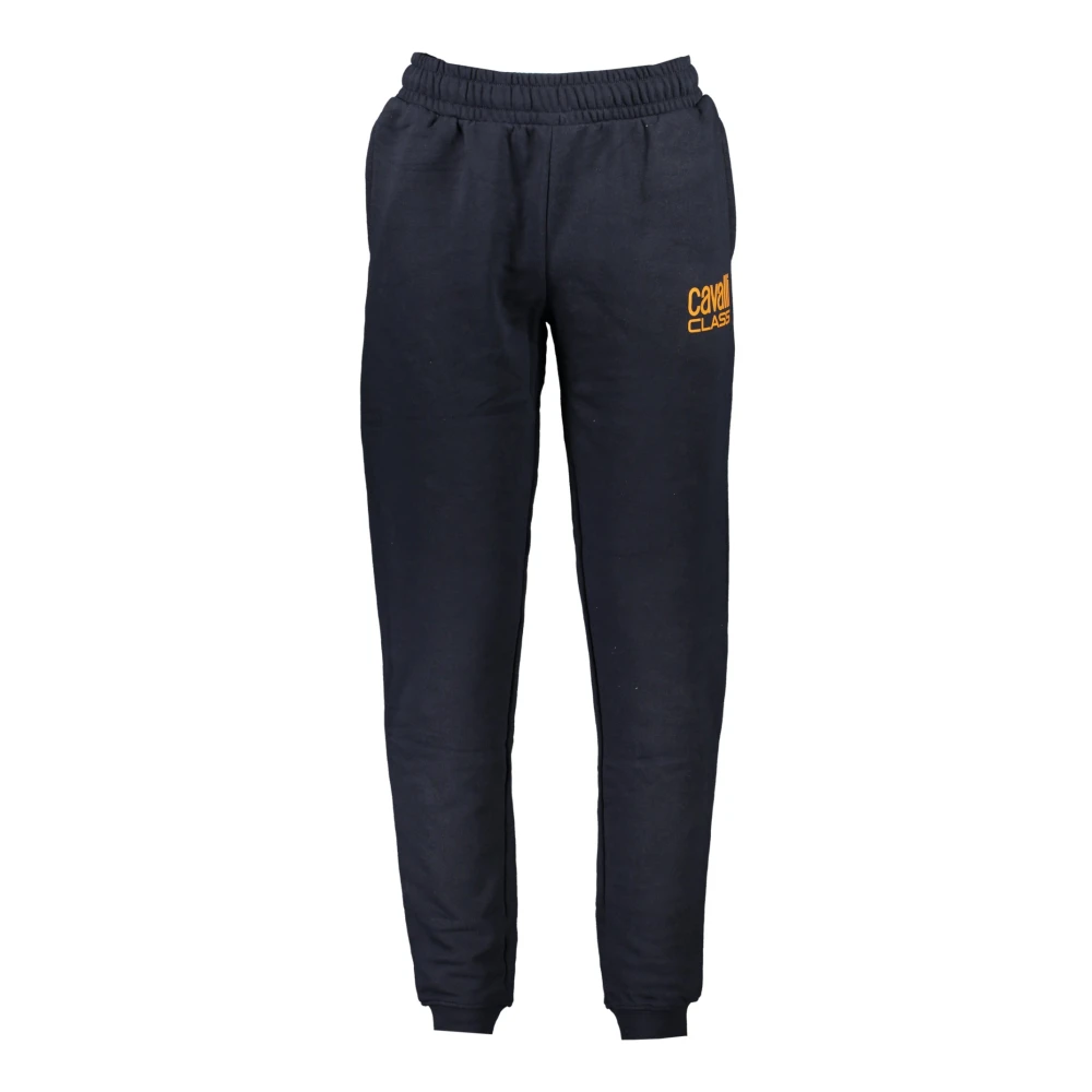 Cavalli Class Sportieve Blauwe Herenbroek met Elastische Taille Blue Heren