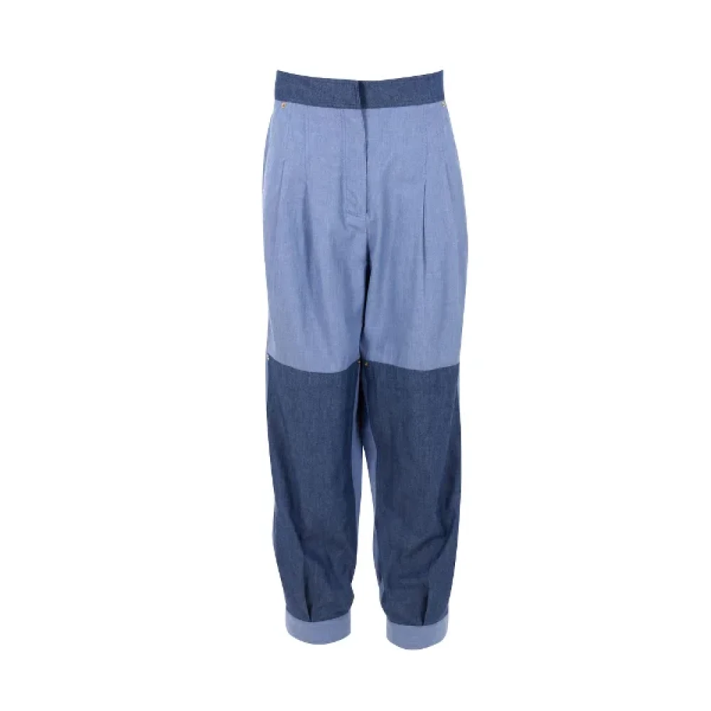 Loewe Pre-owned Cotton bottoms Blue Dames