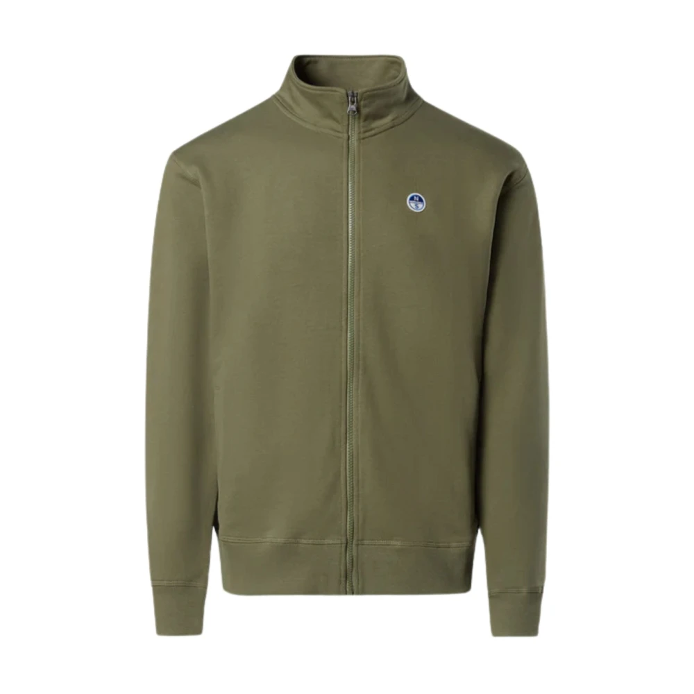 North Sails Men's Green Zip-Throughs, 2XL, Zip Sweatshirt Military