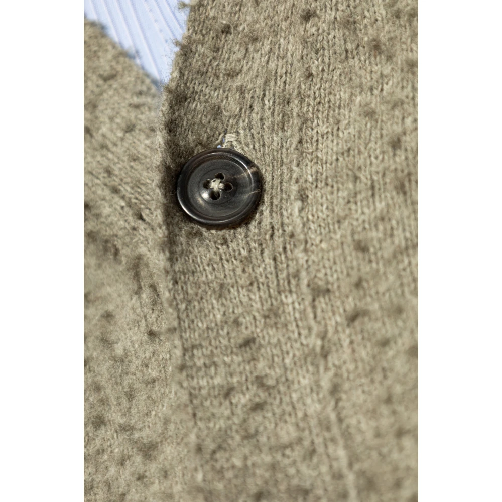 Maison Margiela Cardigan met vintage-effect Green Heren