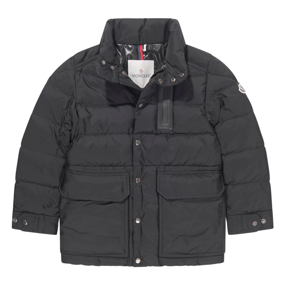 Moncler Boys Black Winter Jackets, 4 Y, Down Padded Short Parka