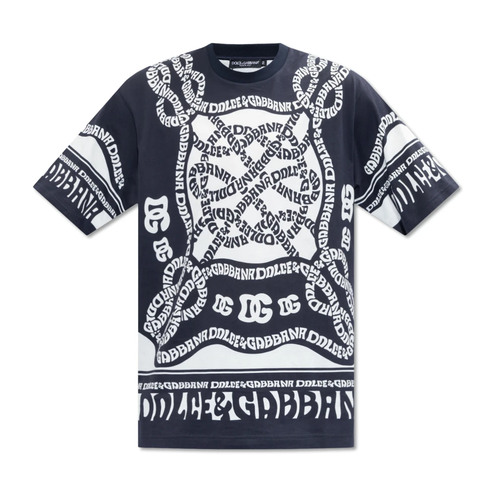 Dolce & Gabbana Bedrukt T-shirt Multicolor Heren