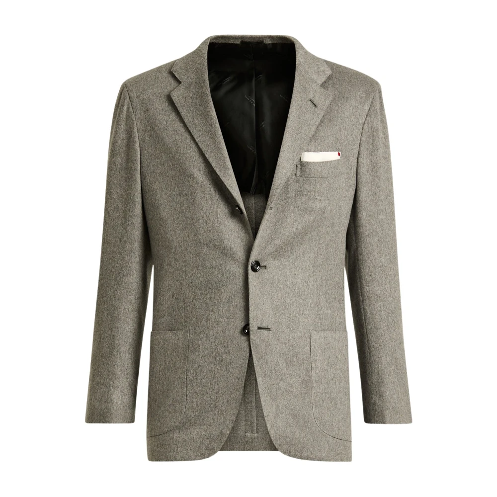 Kiton - Jackets > Blazers - Gray - Kiton - Modalova