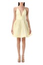 robe-mini-col-en-v-citron