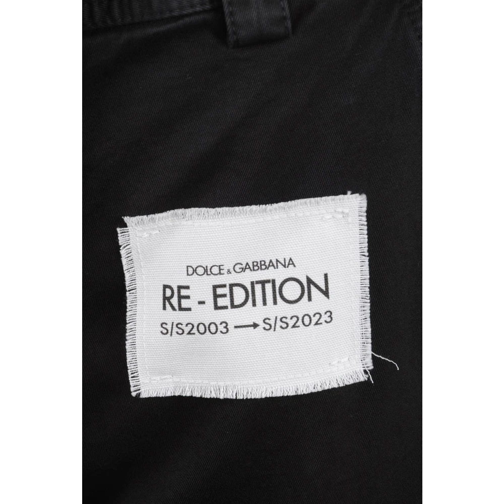 Dolce & Gabbana Cargo Bermuda Shorts Re-Edition Black Heren