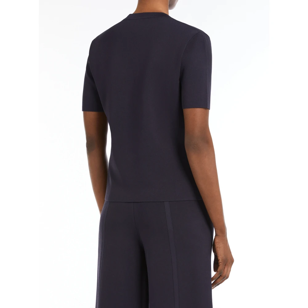 Max Mara Blauwe Segale Elegante Jurk Blue Dames