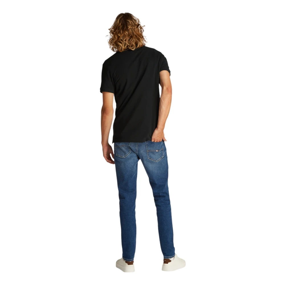 Tommy Jeans Katoenen Polo Shirt Collectie Black Heren
