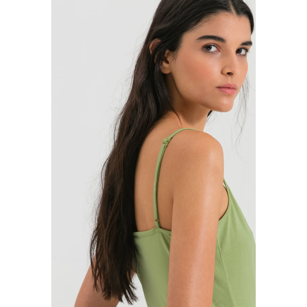 LUISA CERANO Stijlvolle Mouwloze Top 358873 7769 Green Dames