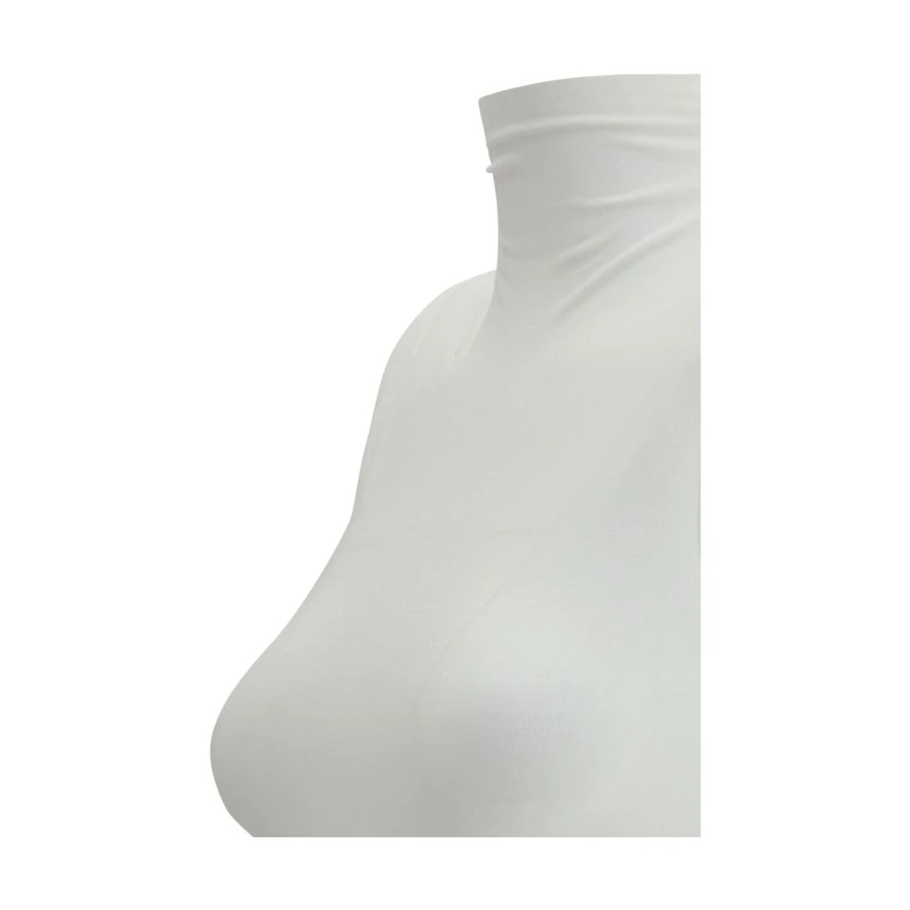 Wolford Mock Neck Bodysuit White Dames