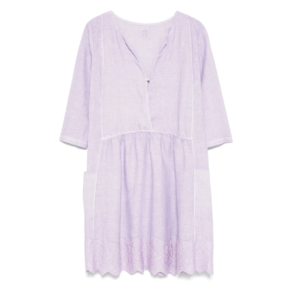 Dresses > Day Dresses > Midi Dresses - - 120% Lino - Modalova