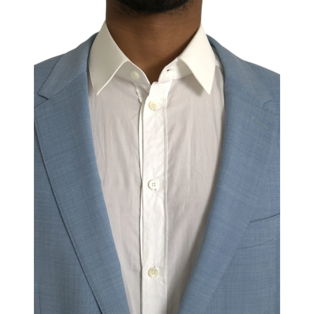 Dolce & Gabbana Slim Fit Martini Formeel Pak Blue Heren