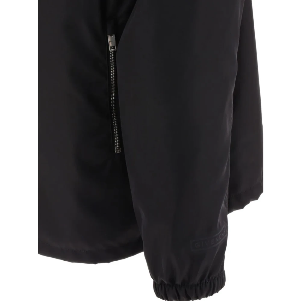 Givenchy Zwarte Lasered 4G Embleem Jas Black Heren