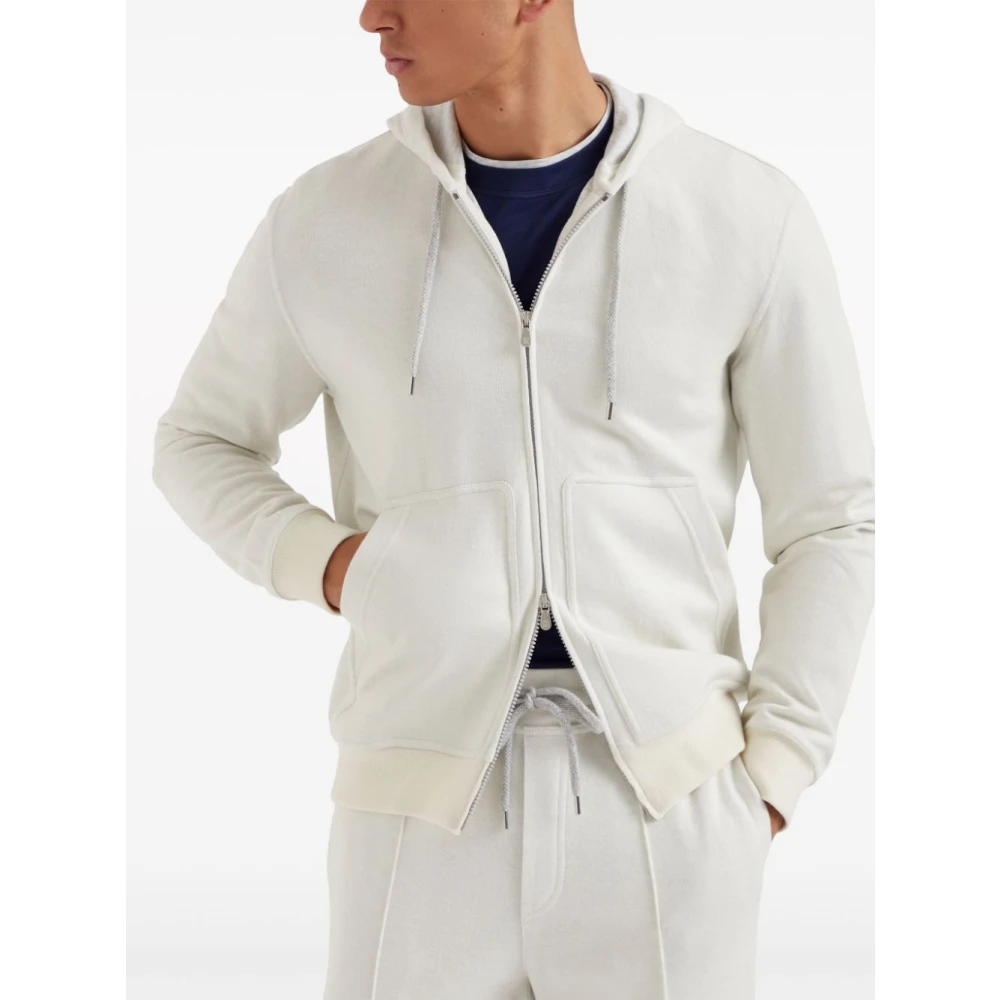 BRUNELLO CUCINELLI Beige Sweaters voor Mannen Beige Heren