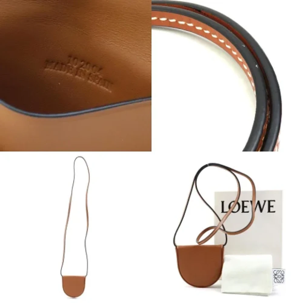 Loewe Pre-owned Leather shoulder-bags Brown Dames
