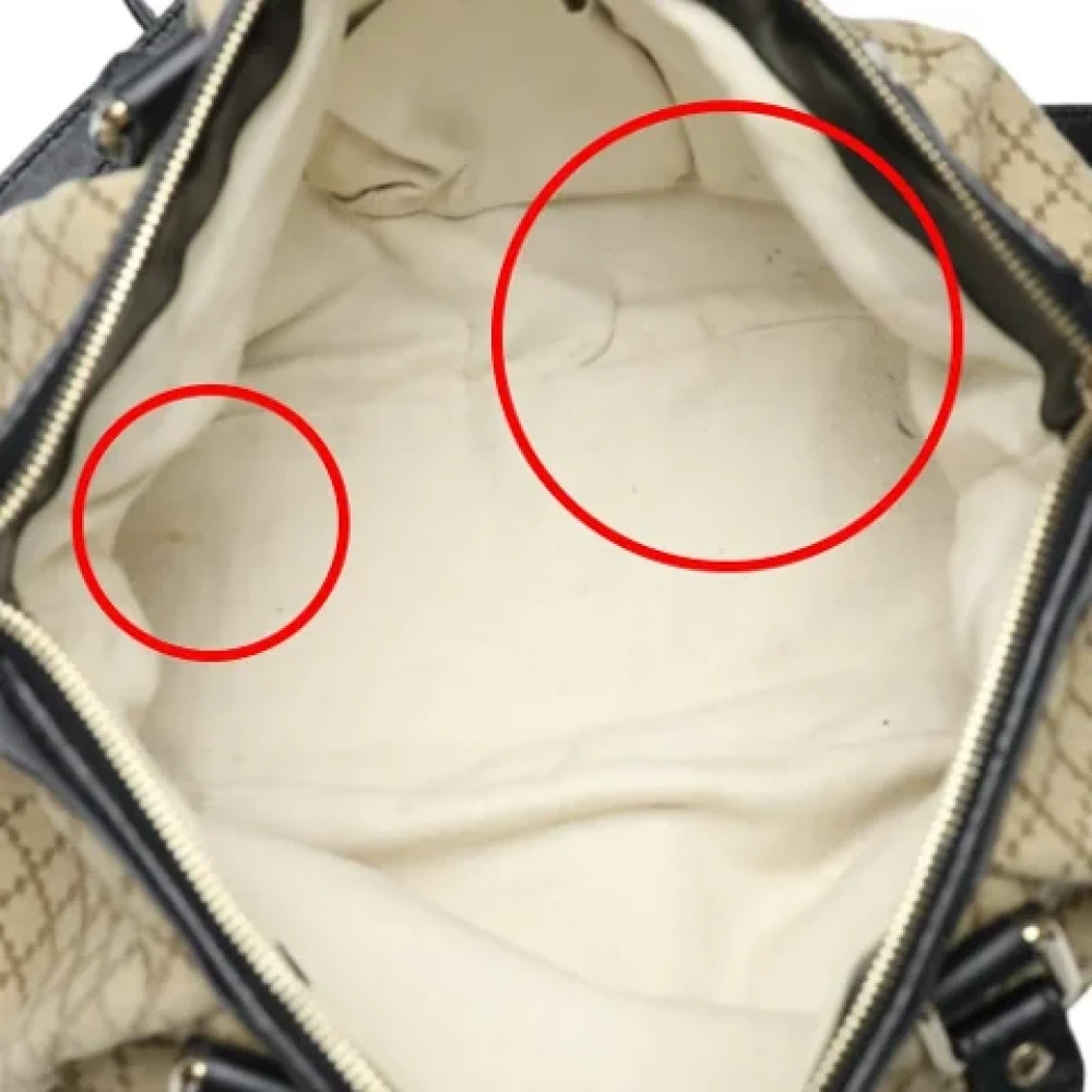 Gucci Vintage Pre-owned Canvas gucci-bags Beige Dames