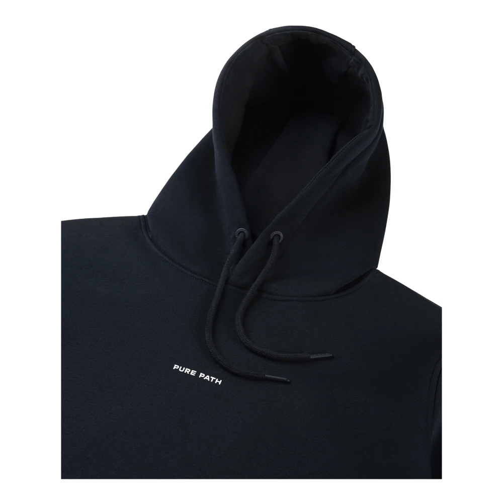 Pure Path Essential Logo Hoodie Blue Heren