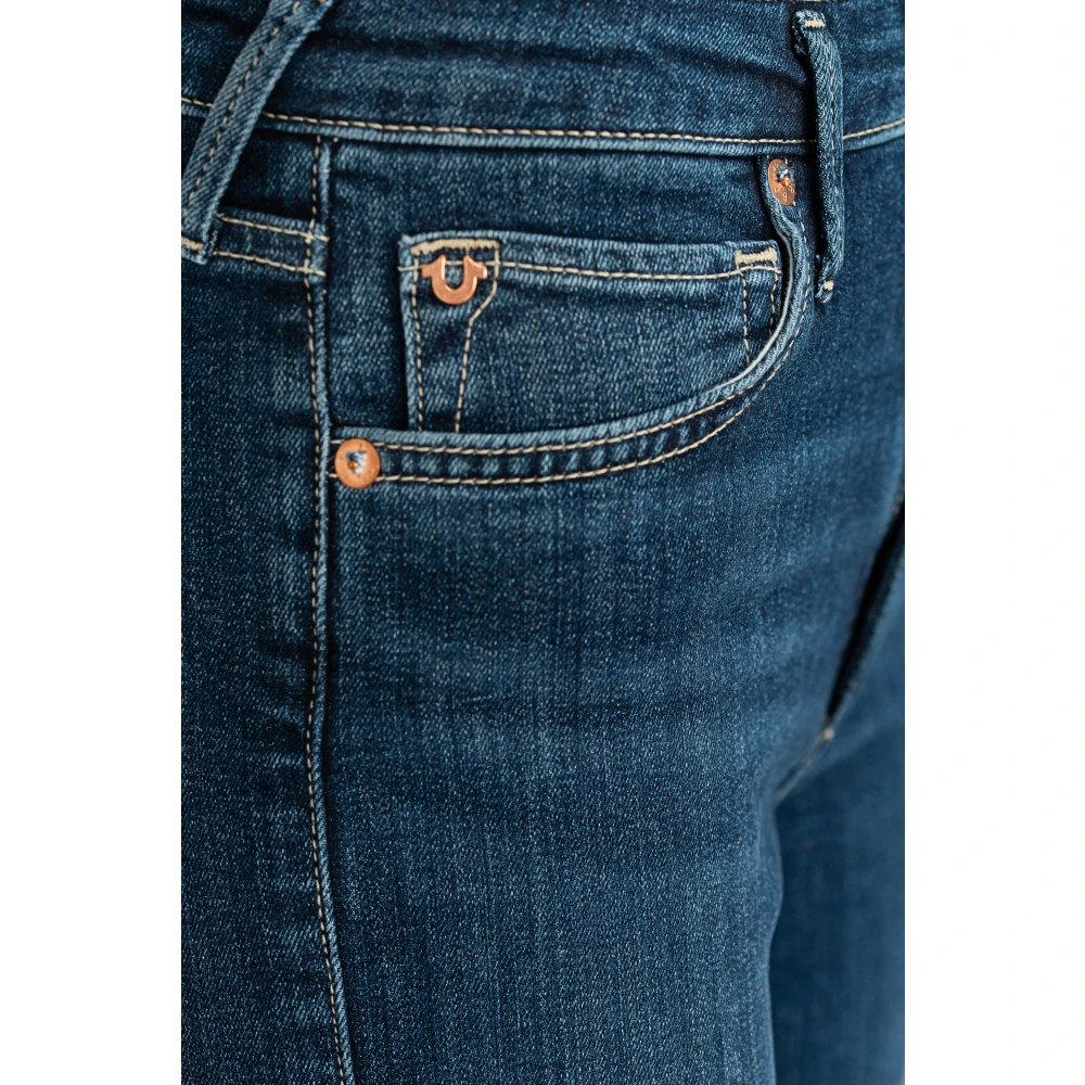 True Religion Flare Jeans Mija Button-Fly Flare Blue Dames