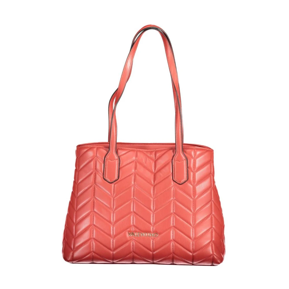 Valentino , Shoulder Bags, Female, Red, One Size, Quilted Chevron Handbag