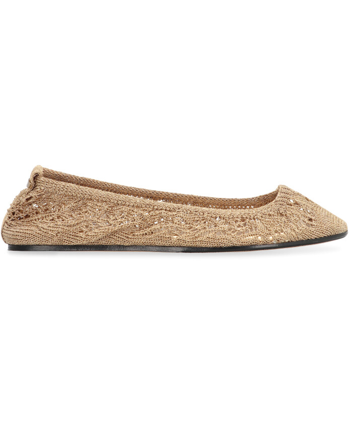 crochet-knit-ballet-flats