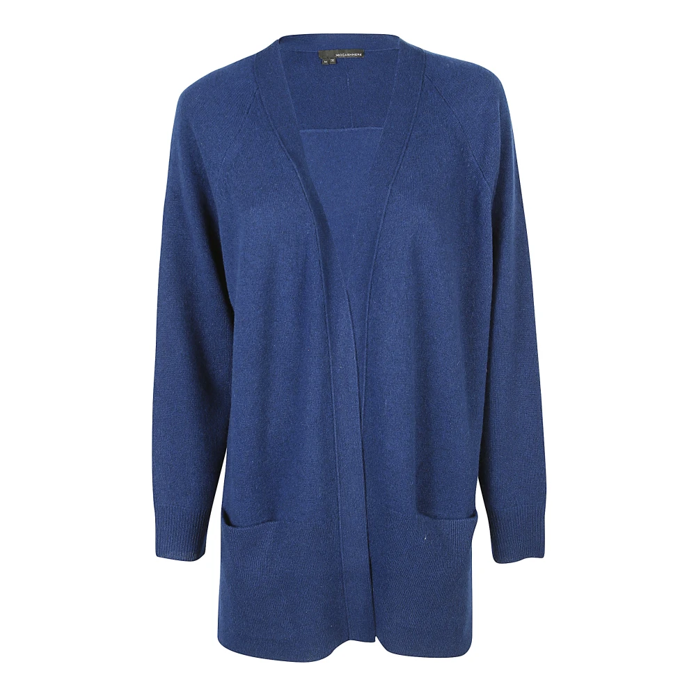 360Cashmere Mysig Navy Cashmere Cardigan Blue, Dam