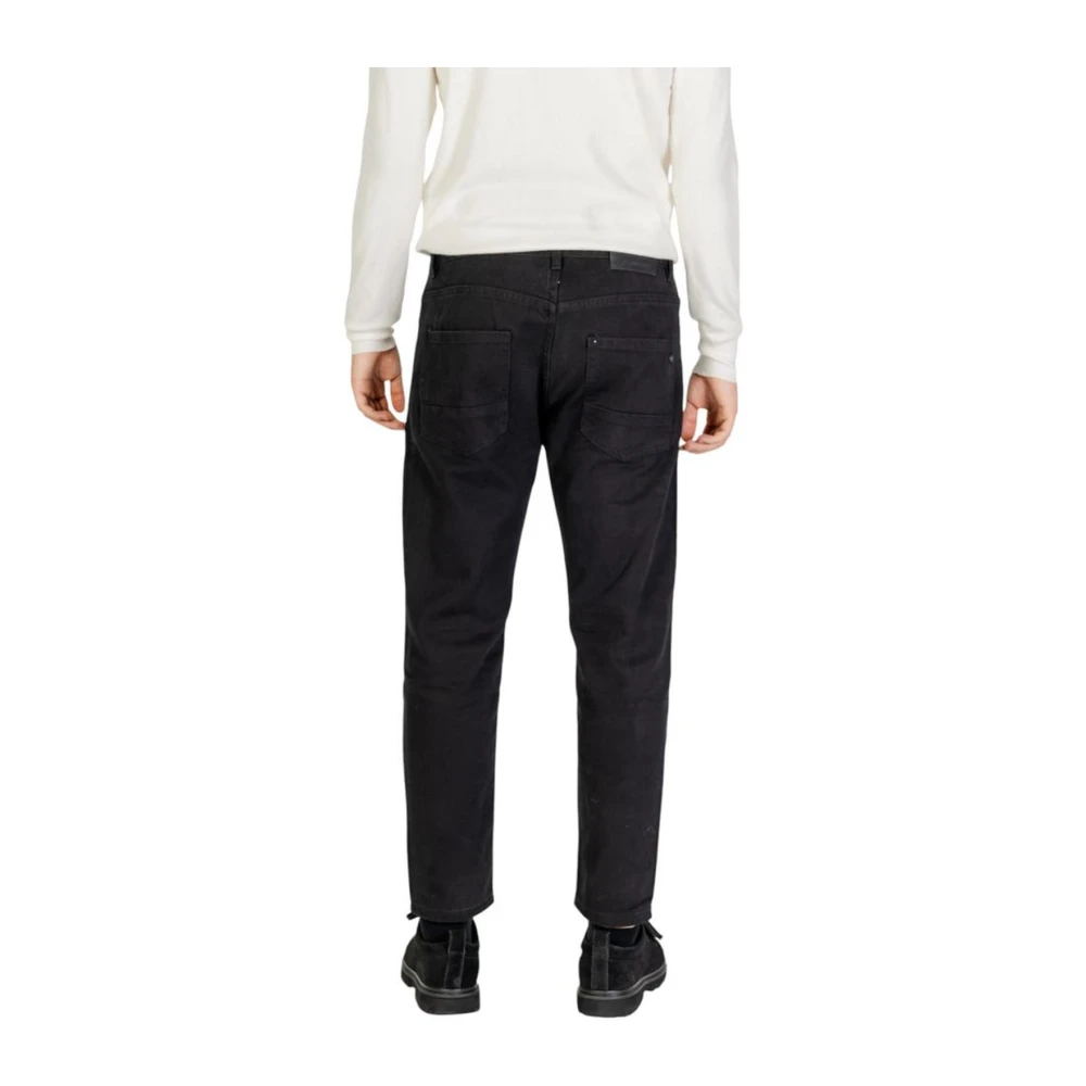 Gianni Lupo Zwarte katoenen jeans en broeken collectie Black Heren