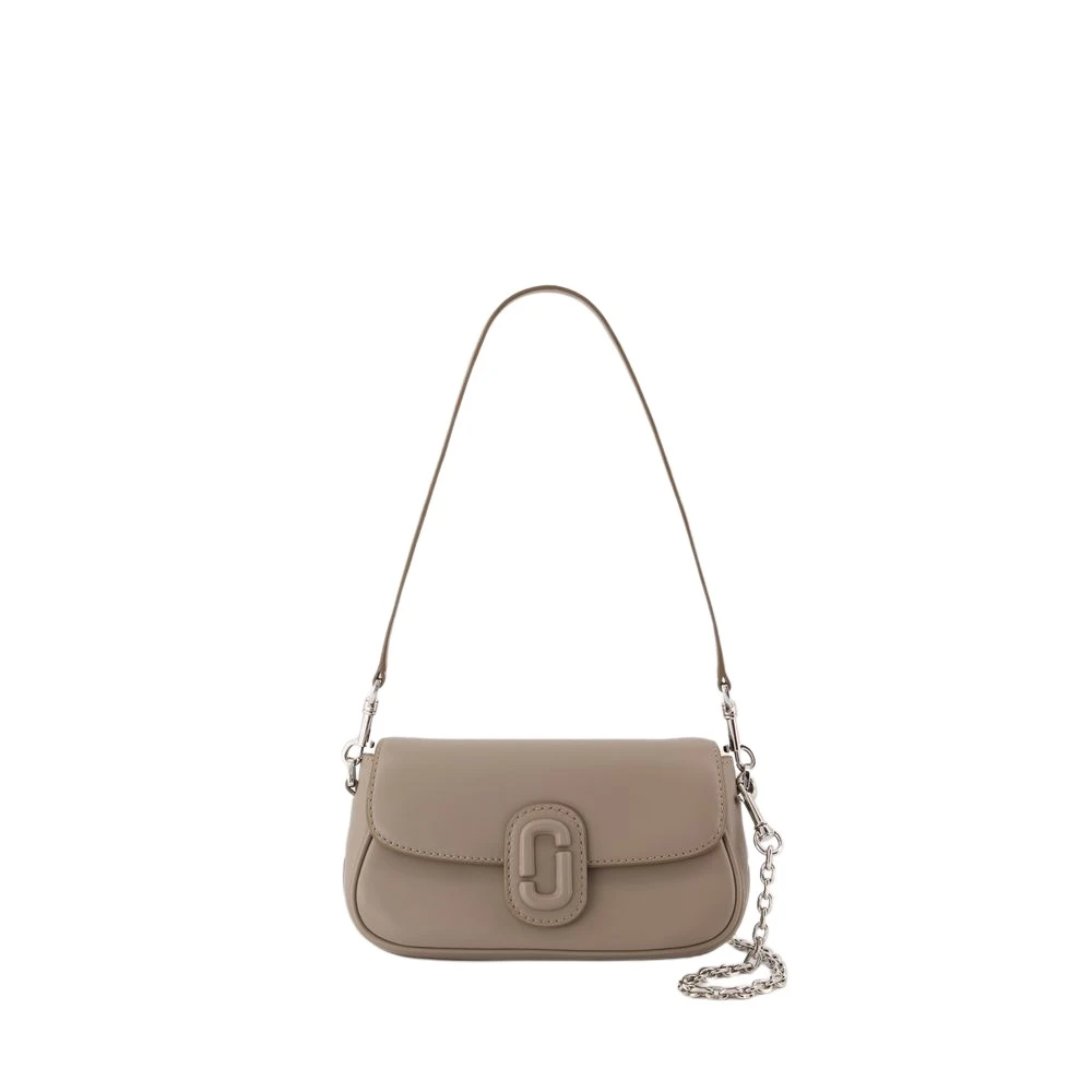 Marc Jacobs Grijze Leren Schoudertas Klein Gray Dames